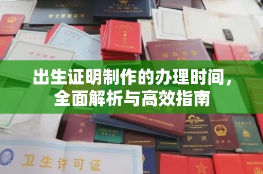 镇坪出生证明制作的办理时间，全面解析与高效指南